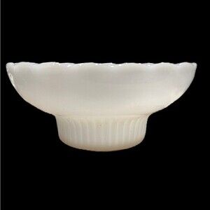 Vintage E.O. Brody Company Milk Glass Candy Dish Bowl M2000 Cleveland USA Made